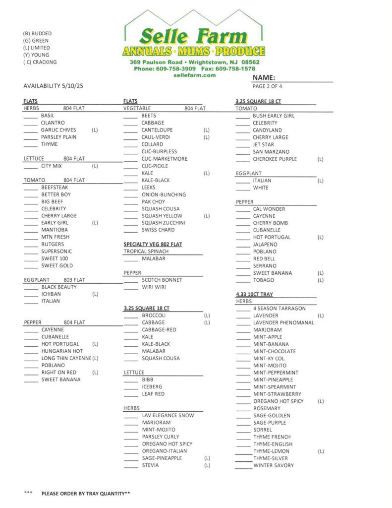 AVAILABILITY 5-10-25-2